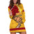 Personalised Father Day Papua New Guinea Hoodie Dress PNG I Love You Dad Yellow Version - Wonder Print Shop