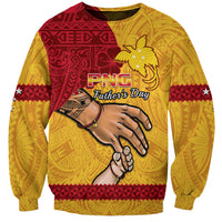 Personalised Father Day Papua New Guinea Sweatshirt PNG I Love You Dad Yellow Version - Wonder Print Shop