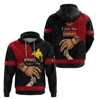 Polynesian Pride Father Day Papua New Guinea Hoodie PNG I Love You Dad Black Version - Wonder Print Shop
