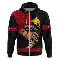 Polynesian Pride Father Day Papua New Guinea Hoodie PNG I Love You Dad Black Version - Wonder Print Shop