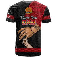 Polynesian Pride Father Day Papua New Guinea T Shirt PNG I Love You Dad Black Version - Wonder Print Shop