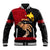 Personalised Father Day Papua New Guinea Baseball Jacket PNG I Love You Dad Black Version - Wonder Print Shop