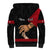 Personalised Father Day Papua New Guinea Sherpa Hoodie PNG I Love You Dad Black Version - Wonder Print Shop
