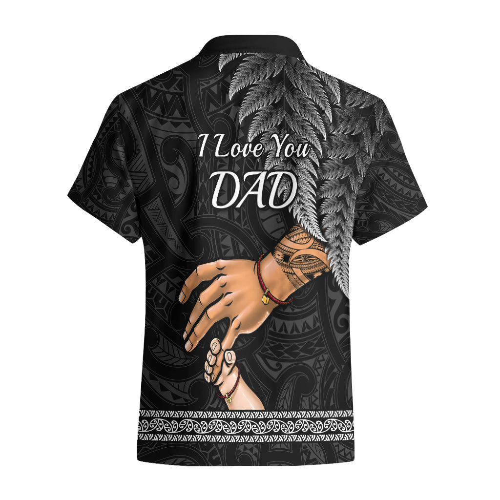 Polynesian Pride Father Day New Zealand Hawaiian Shirt Aotearoa Maori Fern I Love You Dad - Wonder Print Shop