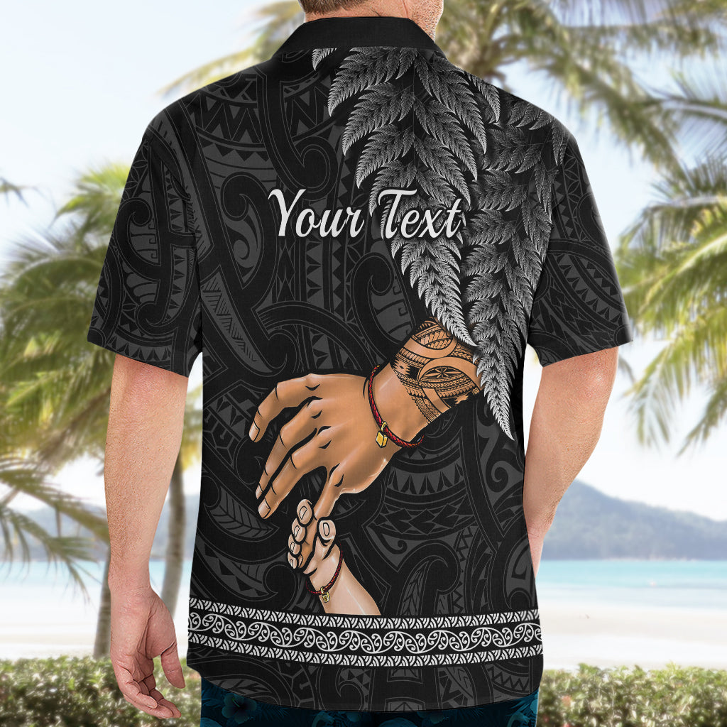Personalised Father Day New Zealand Hawaiian Shirt Aotearoa Maori Fern I Love You Dad - Wonder Print Shop