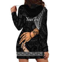 Personalised Father Day New Zealand Hoodie Dress Aotearoa Maori Fern I Love You Dad - Wonder Print Shop