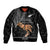 Personalised Father Day New Zealand Sleeve Zip Bomber Jacket Aotearoa Maori Fern I Love You Dad - Wonder Print Shop