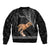 Personalised Father Day New Zealand Sleeve Zip Bomber Jacket Aotearoa Maori Fern I Love You Dad - Wonder Print Shop