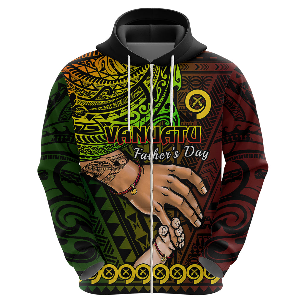 Personalised Father Day Vanuatu Hoodie I Love You Dad Reggae Version - Wonder Print Shop