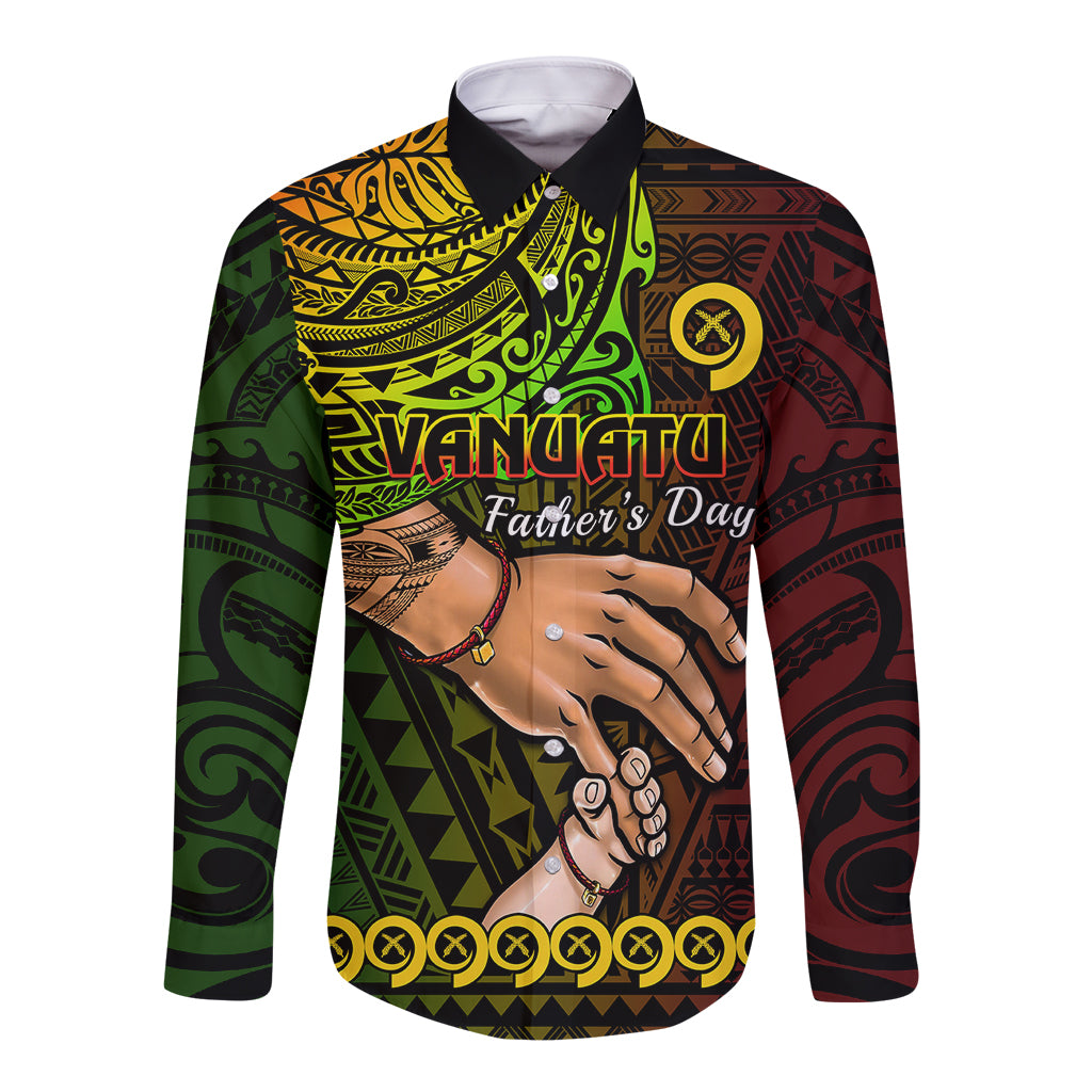 personalised-father-day-vanuatu-long-sleeve-button-shirt-i-love-you-dad-reggae-version