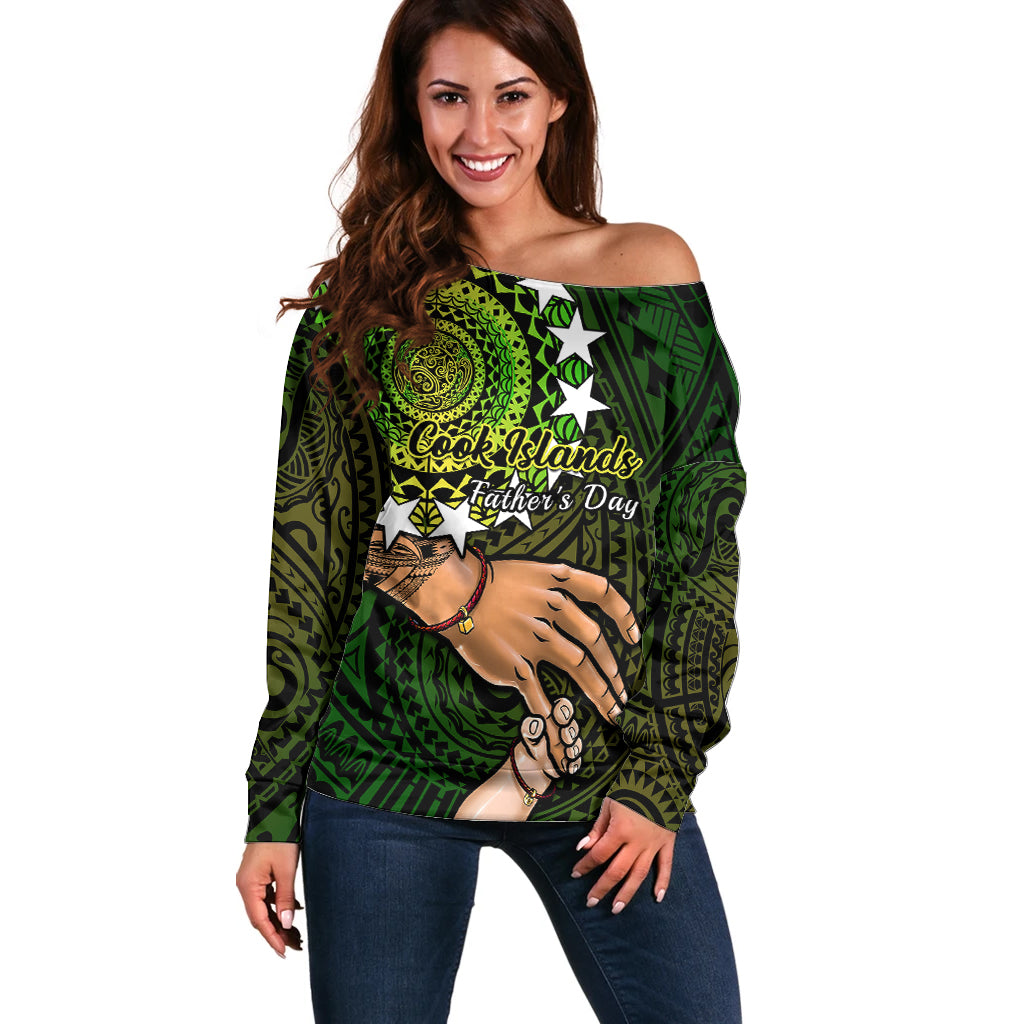 polynesian-pride-father-day-cook-islands-off-shoulder-sweater-i-love-you-dad-kuki-airani-turtle-pattern