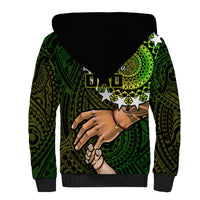 Polynesian Pride Father Day Cook Islands Sherpa Hoodie I Love You Dad Kuki Airani Turtle Pattern - Wonder Print Shop