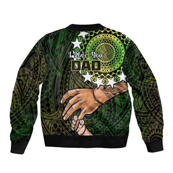 Polynesian Pride Father Day Northern Mariana Islands Baseball Jacket CNMI I Love You Dad LT14