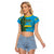1 July Independence Day Rwanda Raglan Cropped T Shirt African Imigongo Happy 61st Anniversary - Wonder Print Shop