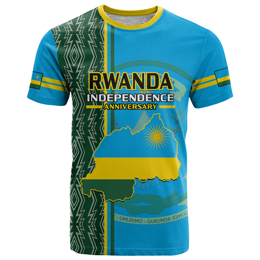1 July Independence Day Rwanda T Shirt African Imigongo Happy 61st Anniversary - Wonder Print Shop