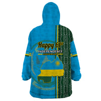 1 July Independence Day Rwanda Wearable Blanket Hoodie African Imigongo Happy 61st Anniversary - Wonder Print Shop