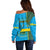 Personalised 1 July Independence Day Rwanda Off Shoulder Sweater African Imigongo Happy 61st Anniversary - Wonder Print Shop