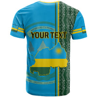 Personalised 1 July Independence Day Rwanda T Shirt African Imigongo Happy 61st Anniversary - Wonder Print Shop