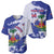 Custom Haiti Football Baseball Jersey Les Grenadiers Blue Grunge Polynesian Tattoo - Wonder Print Shop
