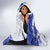 Custom Haiti Football Hooded Blanket Les Grenadiers Blue Grunge Polynesian Tattoo - Wonder Print Shop