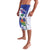 Custom Haiti Football Lavalava Les Grenadiers Blue Grunge Polynesian Tattoo - Wonder Print Shop