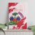 Custom Haiti Football Canvas Wall Art Les Grenadiers Red Grunge Polynesian Tattoo - Wonder Print Shop
