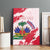 Custom Haiti Football Canvas Wall Art Les Grenadiers Red Grunge Polynesian Tattoo - Wonder Print Shop