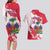 Custom Haiti Football Couples Matching Long Sleeve Bodycon Dress and Hawaiian Shirt Les Grenadiers Red Grunge Polynesian Tattoo - Wonder Print Shop