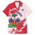 Custom Haiti Football Family Matching Summer Maxi Dress and Hawaiian Shirt Les Grenadiers Red Grunge Polynesian Tattoo - Wonder Print Shop