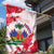 Custom Haiti Football Garden Flag Les Grenadiers Red Grunge Polynesian Tattoo - Wonder Print Shop