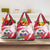 Custom Haiti Football Grocery Bag Les Grenadiers Red Grunge Polynesian Tattoo - Wonder Print Shop