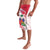 Custom Haiti Football Lavalava Les Grenadiers Red Grunge Polynesian Tattoo - Wonder Print Shop
