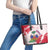 Custom Haiti Football Leather Tote Bag Les Grenadiers Red Grunge Polynesian Tattoo - Wonder Print Shop