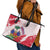 Custom Haiti Football Leather Tote Bag Les Grenadiers Red Grunge Polynesian Tattoo - Wonder Print Shop