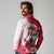 Custom Haiti Football Long Sleeve Polo Shirt Les Grenadiers Red Grunge Polynesian Tattoo - Wonder Print Shop
