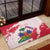 Custom Haiti Football Rubber Doormat Les Grenadiers Red Grunge Polynesian Tattoo - Wonder Print Shop