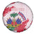Custom Haiti Football Spare Tire Cover Les Grenadiers Red Grunge Polynesian Tattoo - Wonder Print Shop