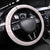 Haiti Football Steering Wheel Cover Les Grenadiers Red Grunge Polynesian Tattoo - Wonder Print Shop