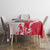 Custom Haiti Football Tablecloth Les Grenadiers Red Grunge Polynesian Tattoo - Wonder Print Shop
