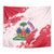 Custom Haiti Football Tapestry Les Grenadiers Red Grunge Polynesian Tattoo - Wonder Print Shop