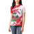 Custom Haiti Football Women Polo Shirt Les Grenadiers Red Grunge Polynesian Tattoo - Wonder Print Shop