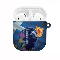 Cianalas Alba Scotland AirPods Case Scottish Lion and Thistle Blue Version
