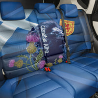 Cianalas Alba Scotland Back Car Seat Cover Scottish Lion and Thistle Blue Version