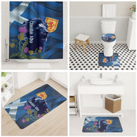 Cianalas Alba Scotland Bathroom Set Scottish Lion and Thistle Blue Version