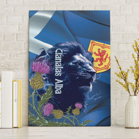 Cianalas Alba Scotland Canvas Wall Art Scottish Lion and Thistle Blue Version