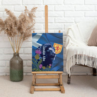 Cianalas Alba Scotland Canvas Wall Art Scottish Lion and Thistle Blue Version
