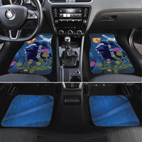 Cianalas Alba Scotland Car Mats Scottish Lion and Thistle Blue Version
