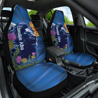 Cianalas Alba Scotland Car Seat Cover Scottish Lion and Thistle Blue Version