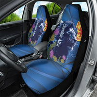 Cianalas Alba Scotland Car Seat Cover Scottish Lion and Thistle Blue Version
