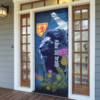 Cianalas Alba Scotland Door Cover Scottish Lion and Thistle Blue Version